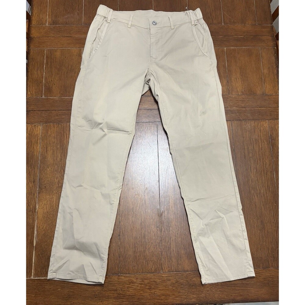 Men’s Adriano Goldschmied Size 32x31 Khaki Stretch Breathable Pants NWOT